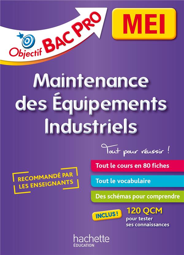 FICHES BAC PRO MEI, MAINTENANCE DES EQUIPEMENTS INDUSTRIELS - BEKRI/PONSON/PIGEYRE - HACHETTE