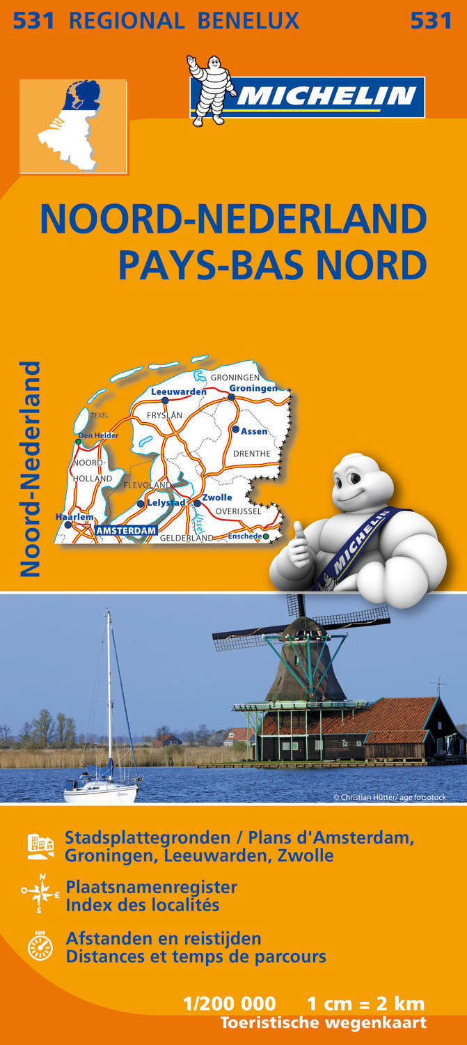 CARTE REGIONALE EUROPE - CARTE REGIONALE NOORD-NEDERLAND / PAYS-BAS NORD - XXX - MICHELIN
