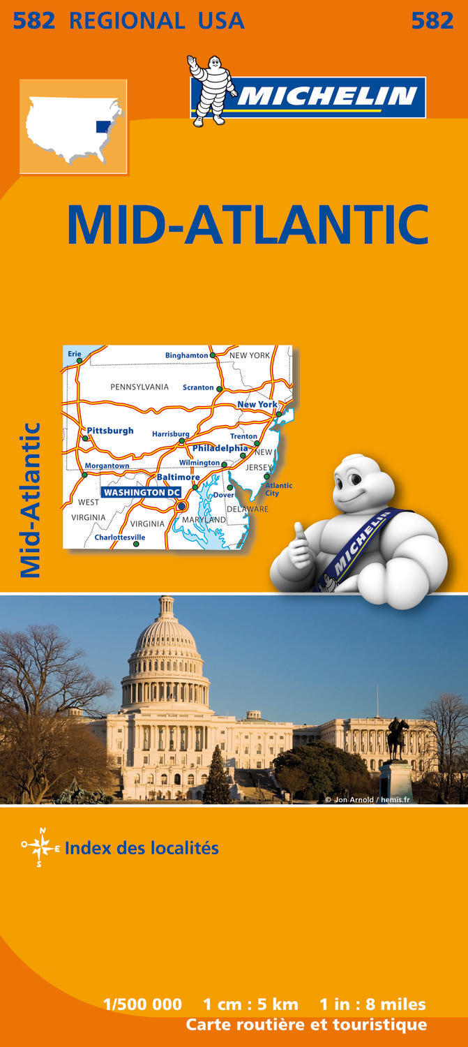 CARTE REGIONALE MONDE - CARTE REGIONALE MID-ATLANTIC - XXX - MICHELIN