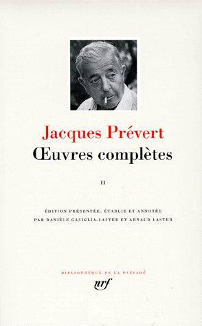 OEUVRES COMPLETES - VOL02 - PREVERT JACQUES - GALLIMARD