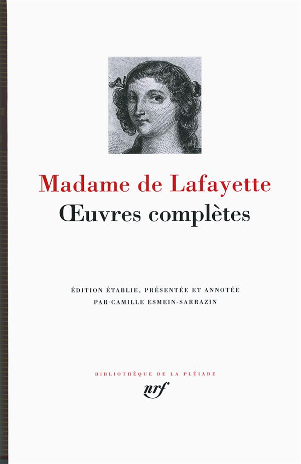 OEUVRES COMPLETES - LAFAYETTE MADAME DE - Gallimard