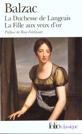 LA DUCHESSE DE LANGEAIS - LA FILLE AUX YEUX D-OR - BALZAC HONORE DE - GALLIMARD