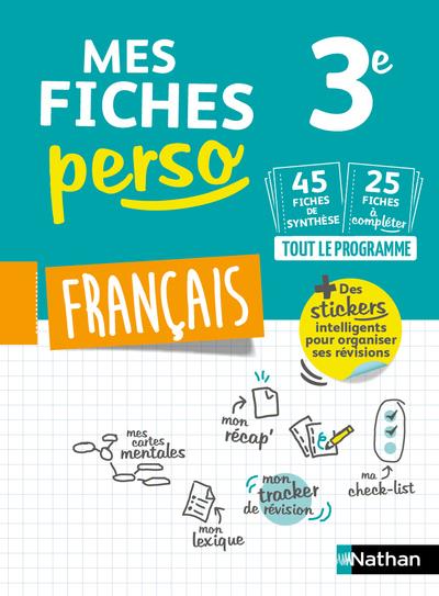 MES FICHES PERSO FRANCAIS 3E - VOL02 - DIRSON - CLE INTERNAT