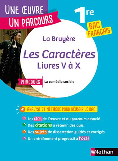 LA BRUYERE, LES CARACTERES - LIVRES V A X - DE LA BRUYERE - CLE INTERNAT