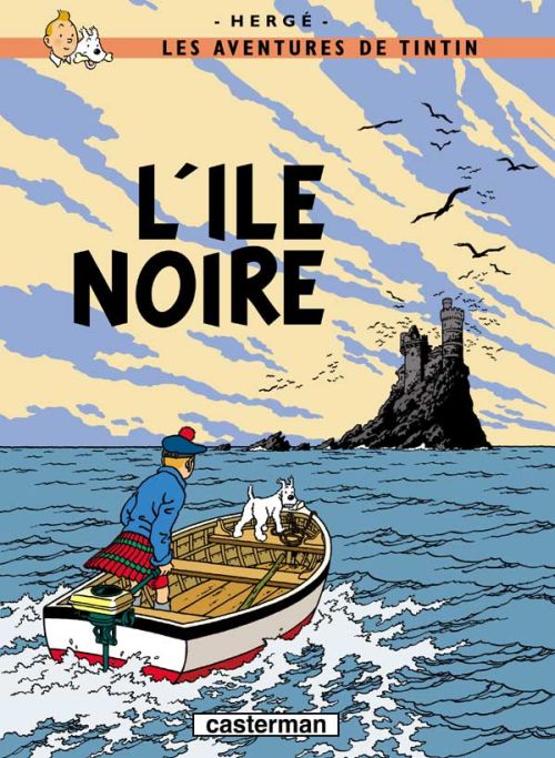 LES AVENTURES DE TINTIN FAC-SIMILES N&B - T 07 - L- ILE NOIRE - HERGE - CASTERMAN