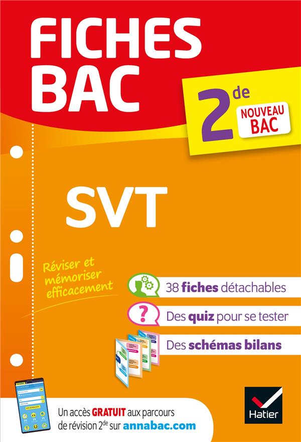 FICHES BAC SVT 2DE - NOUVEAU PROGRAMME DE SECONDE - MADOZ-BONNOT FABIEN - HATIER SCOLAIRE