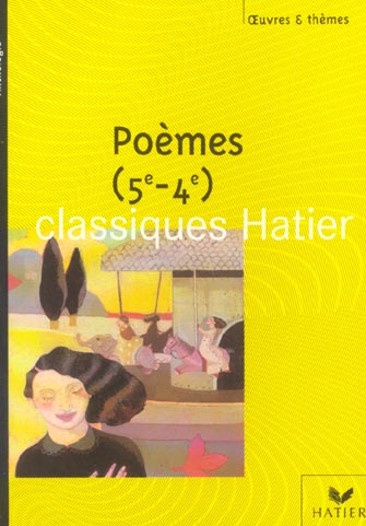 POEMES 5E/4E - POTELET HELENE - HATIER JEUNESSE
