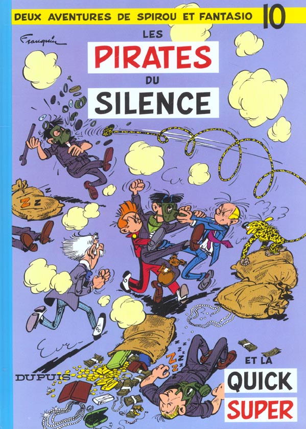 SPIROU ET FANTASIO - TOME 10 - LES PIRATES DU SILENCE - FRANQUIN/ROSY - DUPUIS