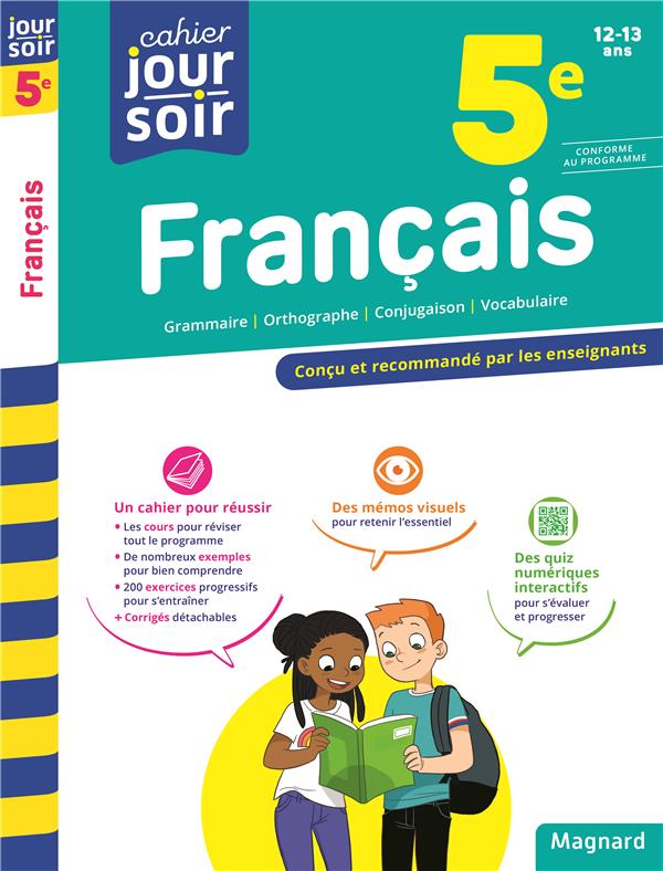 CAHIER DU JOUR / CAHIER DU SOIR  : FRANCAIS  -  5E - RANDANNE/DEVIN - MAGNARD