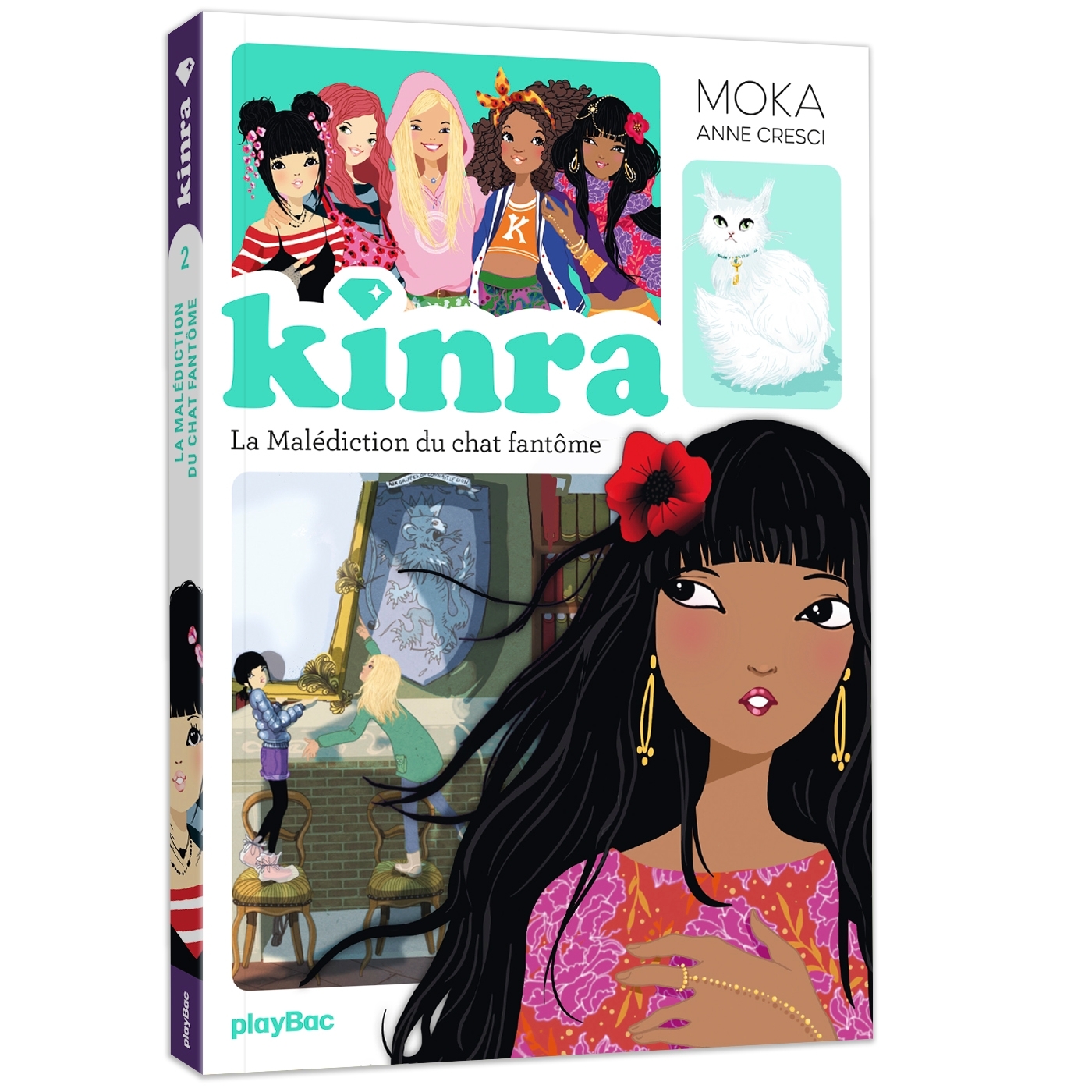 KINRA GIRLS LE TRÉSOR DES KINRA - LA MALÉDICTION DU CHAT FANTÔME - TOME 2 NOUVELLE ÉDITION - MOKA - PLAY BAC
