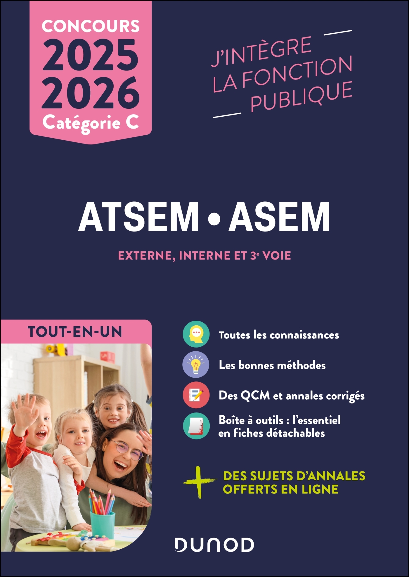 Concours ATSEM ASEM  - Tout-en-un - 2025-2026 - Corinne Pelletier - DUNOD