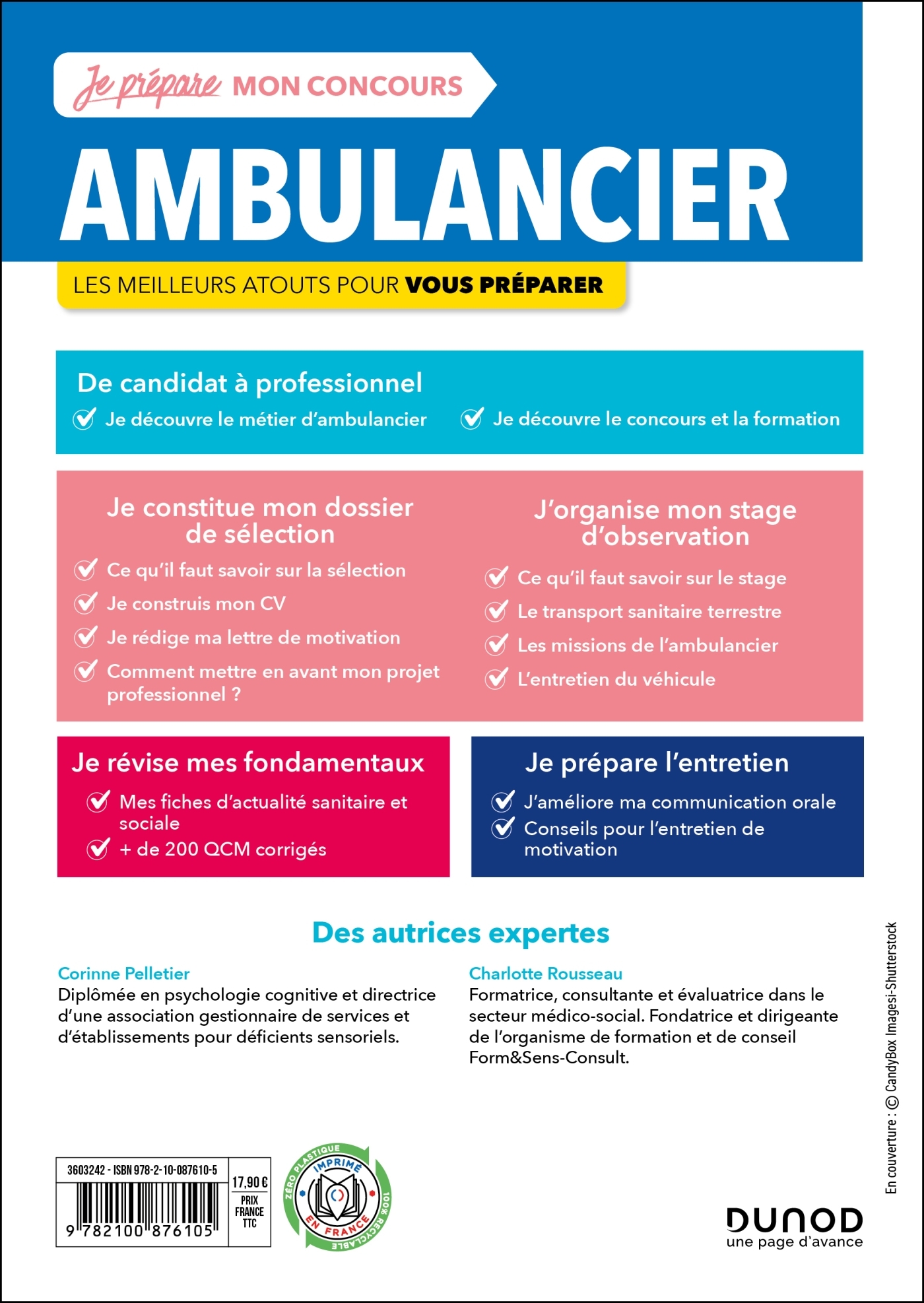 Concours Ambulancier - Corinne Pelletier - DUNOD