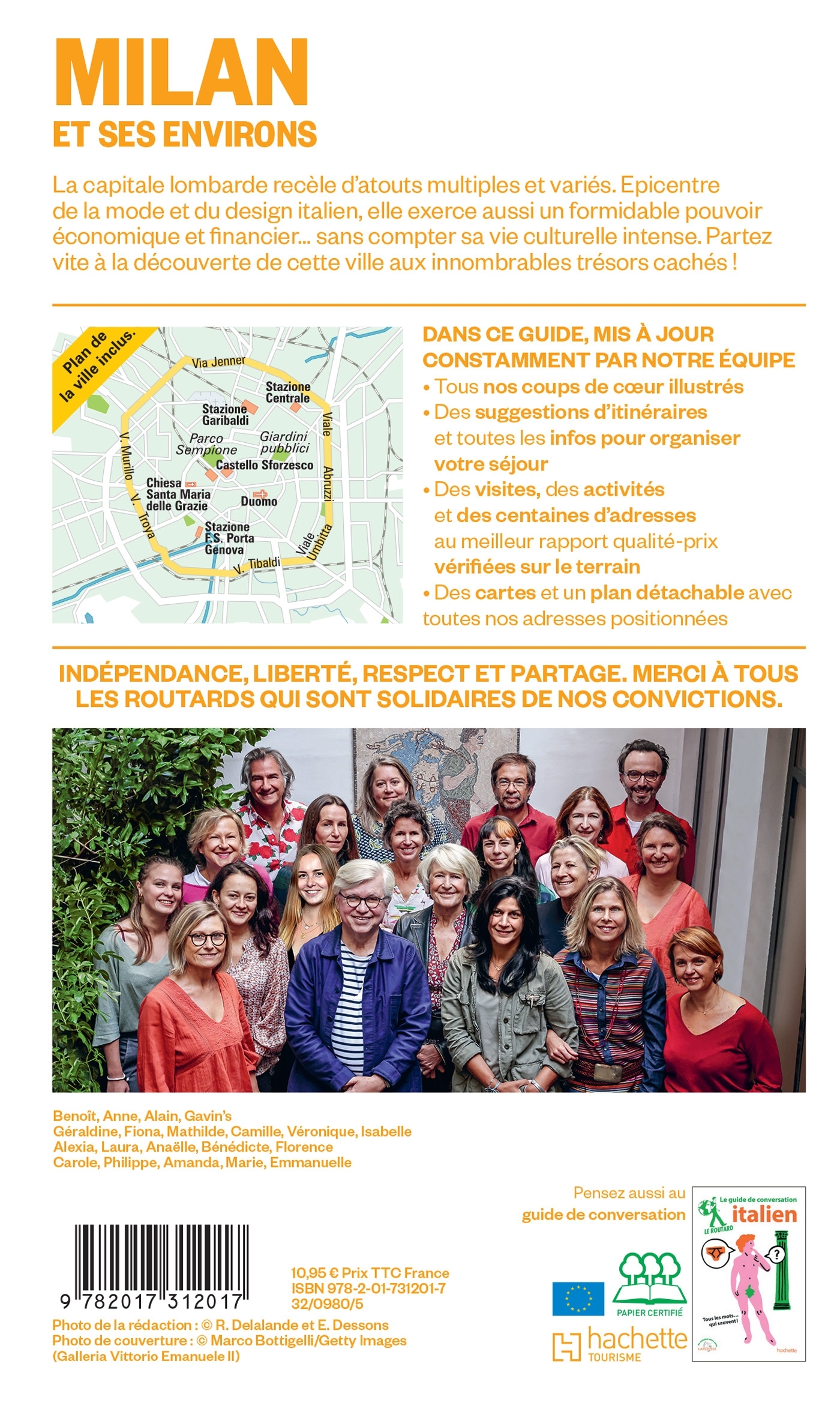 Guide du Routard Milan et ses environs 2025/26 -   - HACHETTE TOURI