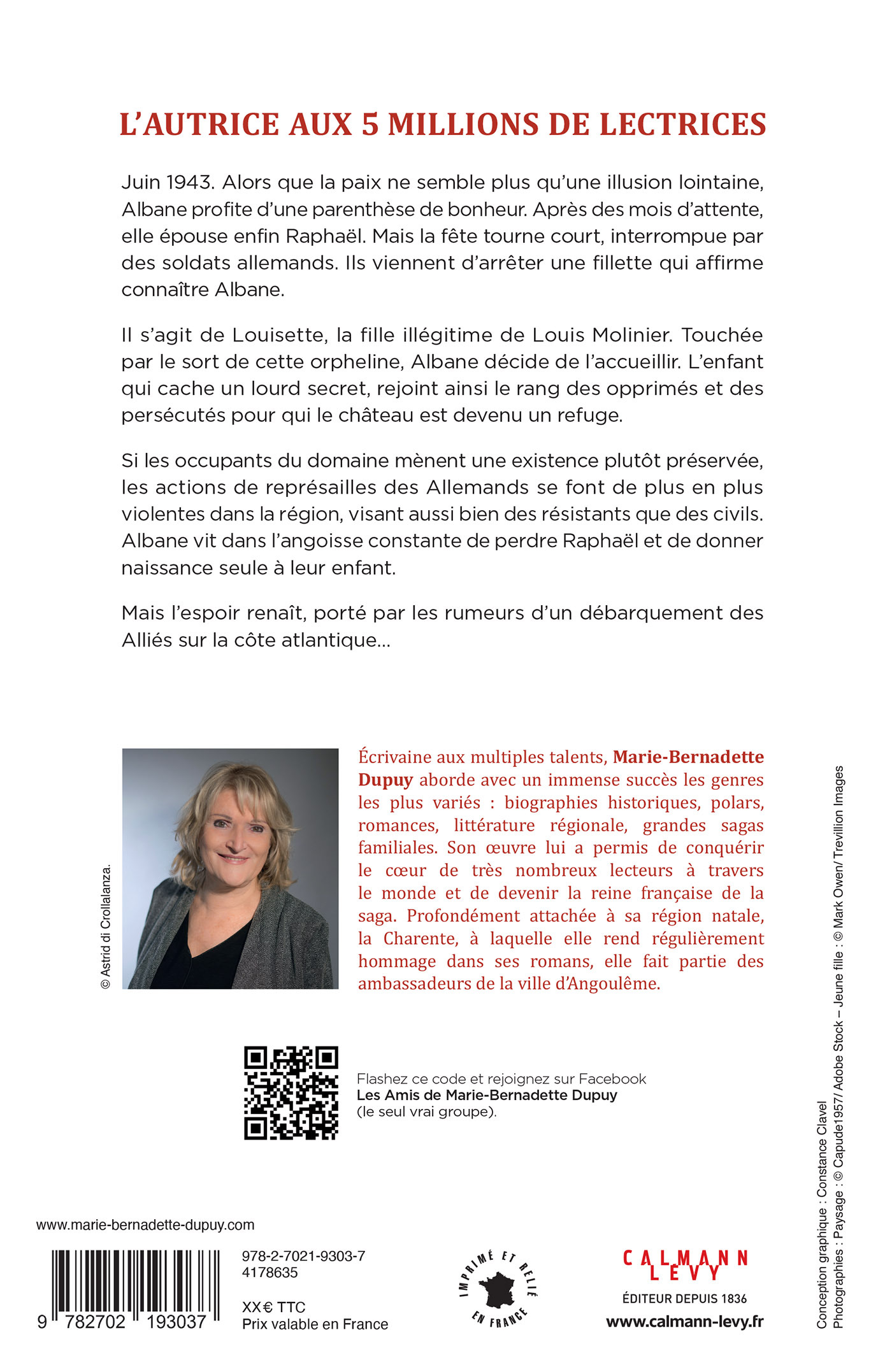 Albane, T4 - Des coeurs dans la tourmente - Marie-Bernadette Dupuy - CALMANN-LEVY