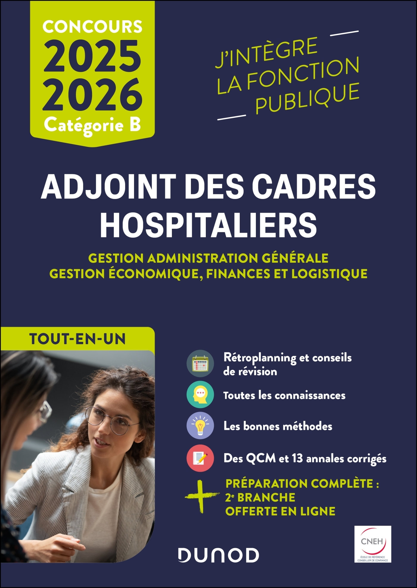 Concours Adjoint des cadres hospitaliers 2025-2026 - Clothilde Poppe - DUNOD