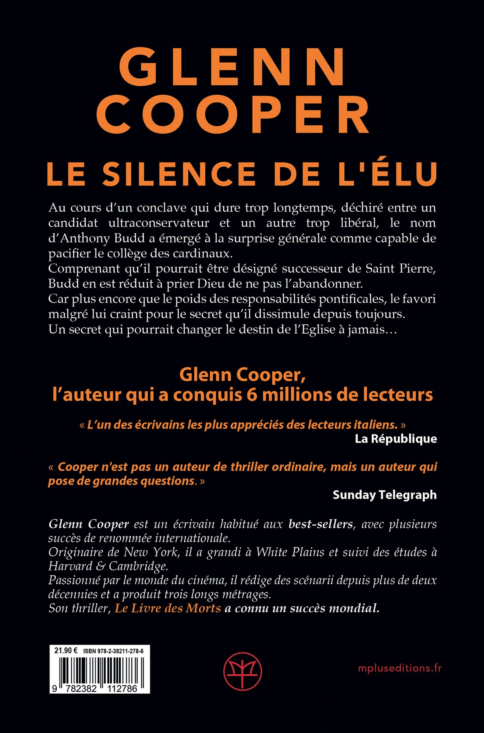 Le silence de l'élu - Glenn Cooper - M PLUS