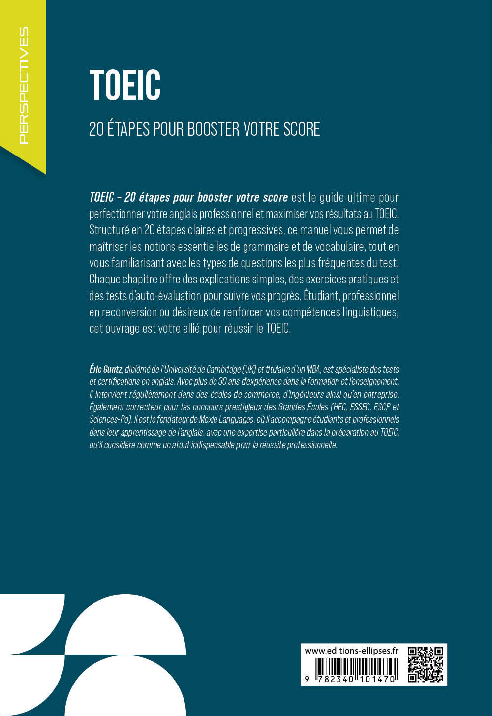 TOEIC : 20 étapes pour booster votre score - Éric Guntz, Ugo Batini, Guillaume Tonning - ELLIPSES