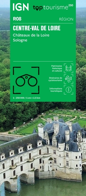 TOP250R08 - CENTRE VAL DE LOIRE CHATEAUX DE LA LOIRE / SOLOGNE -  - IGN