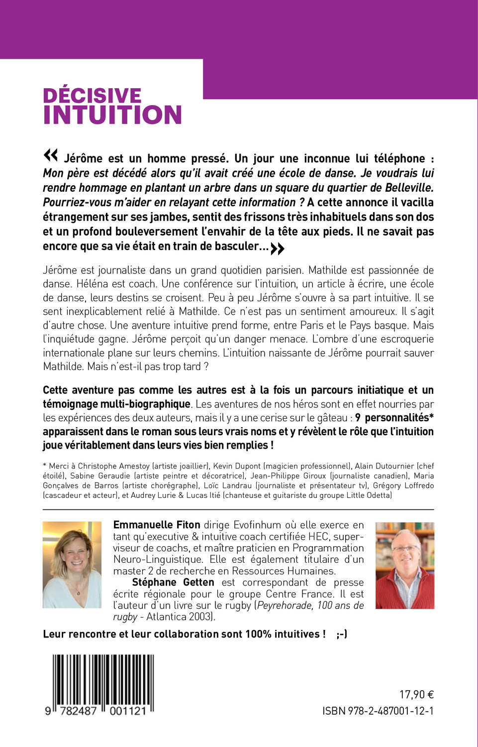 Décisive intuition - Une aventure intuitive - Emmanuelle Fiton, Stéphane Getten - OUVREURS MONDES