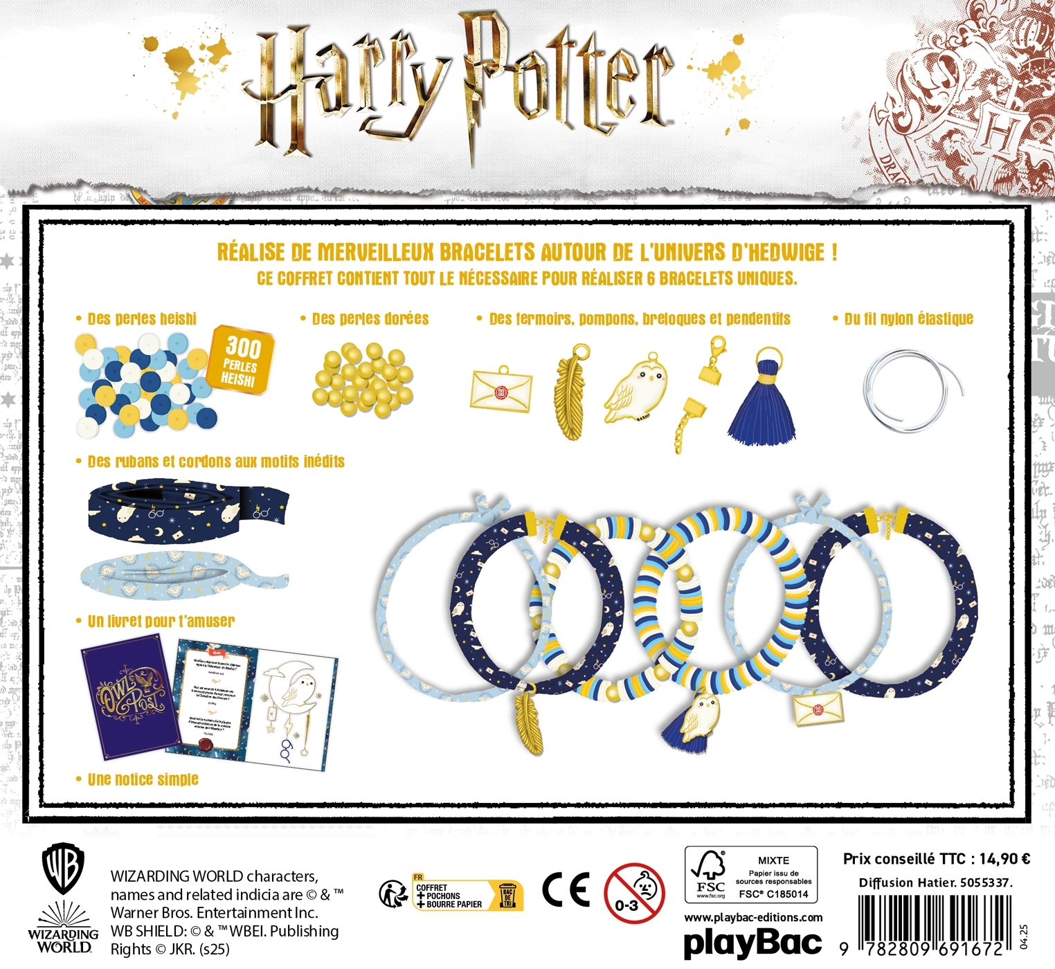 Harry Potter - Mes bracelets Hedwige -  PLAYBAC EDITIONS - PLAY BAC
