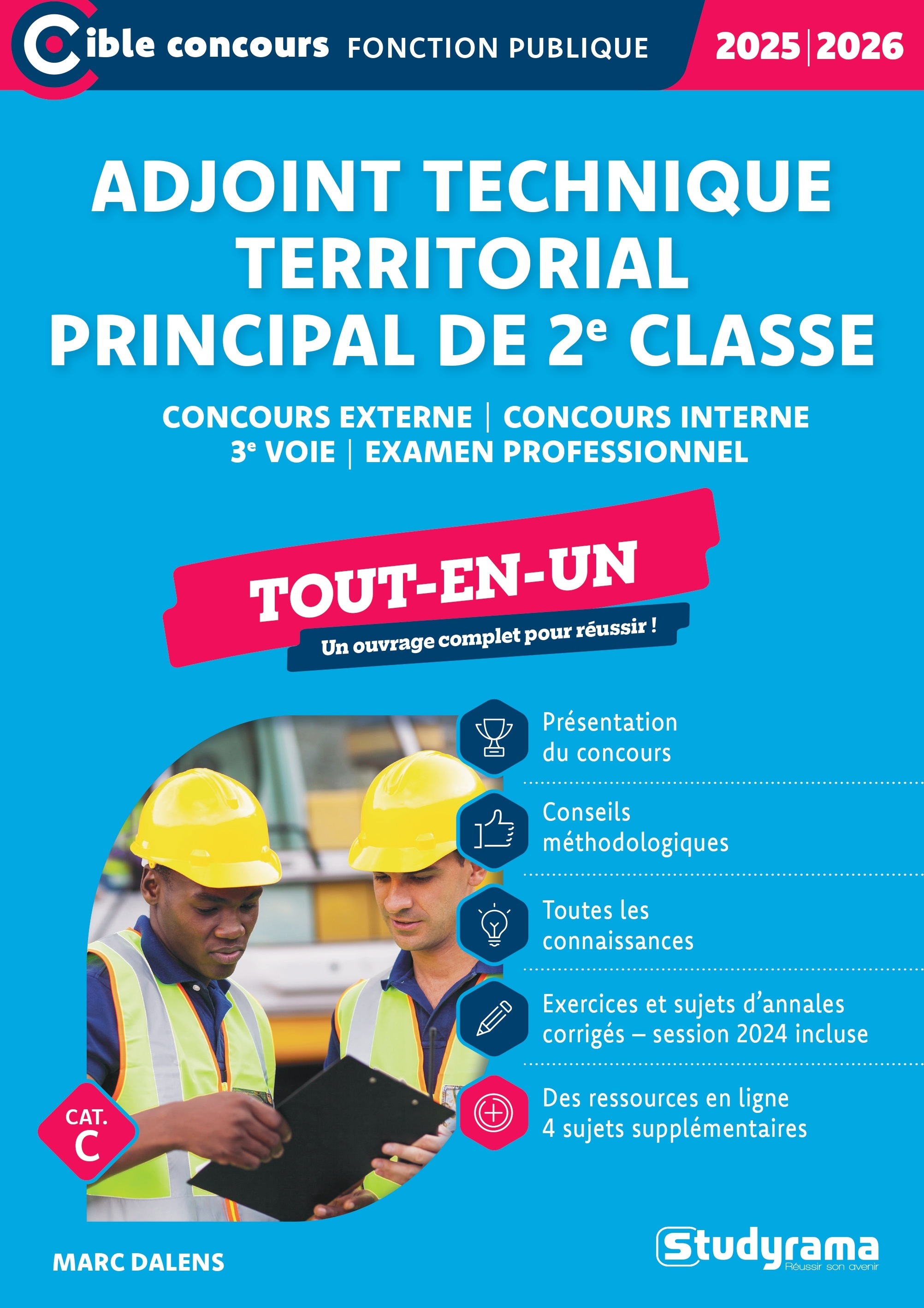 Adjoint technique territorial principal de 2e classe – Tout-en-un (Concours 2025-2026) - Marc Dalens - STUDYRAMA