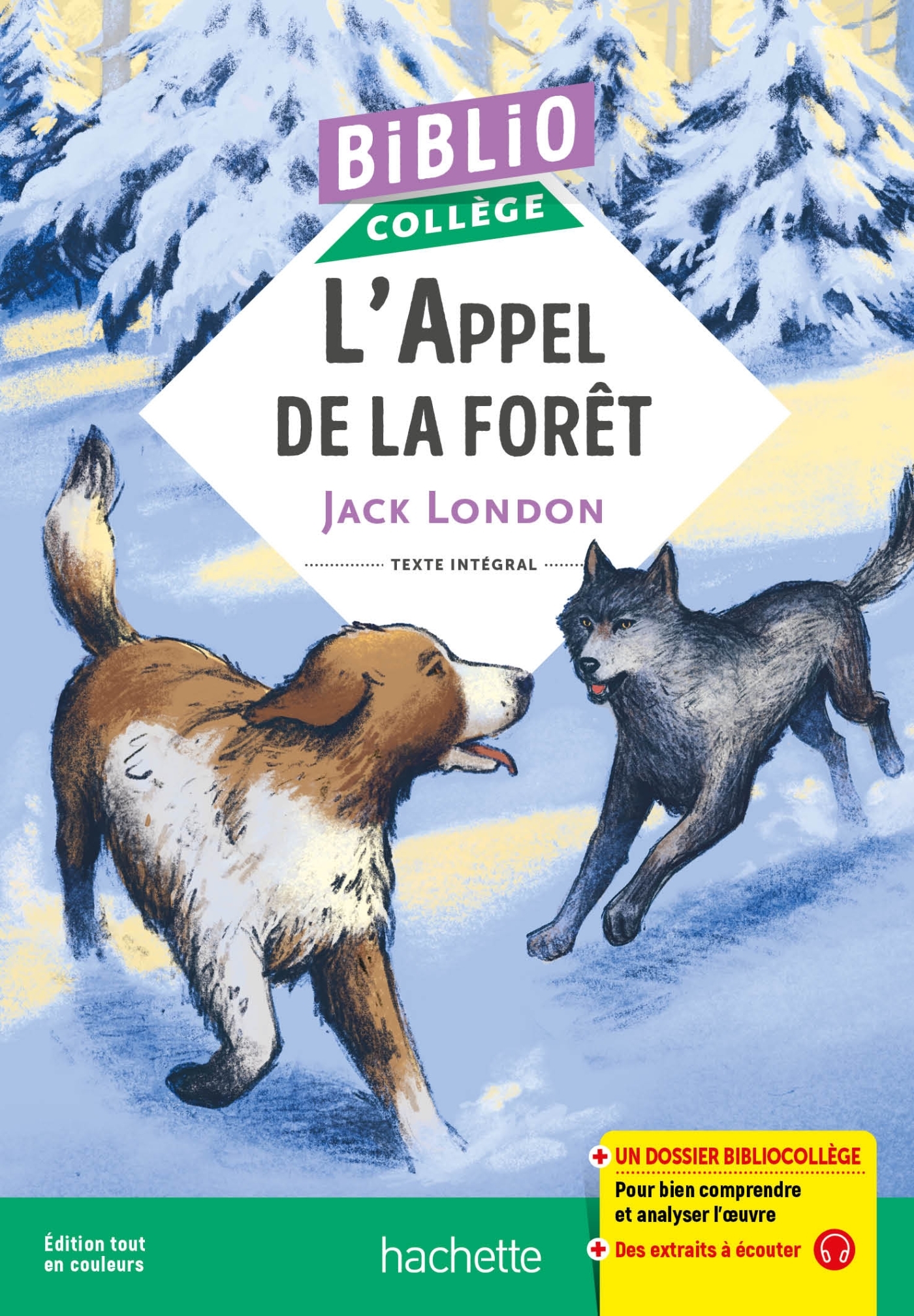 BiblioCollège - L'appel de la forêt, London - Jack London, Jack London - HACHETTE EDUC