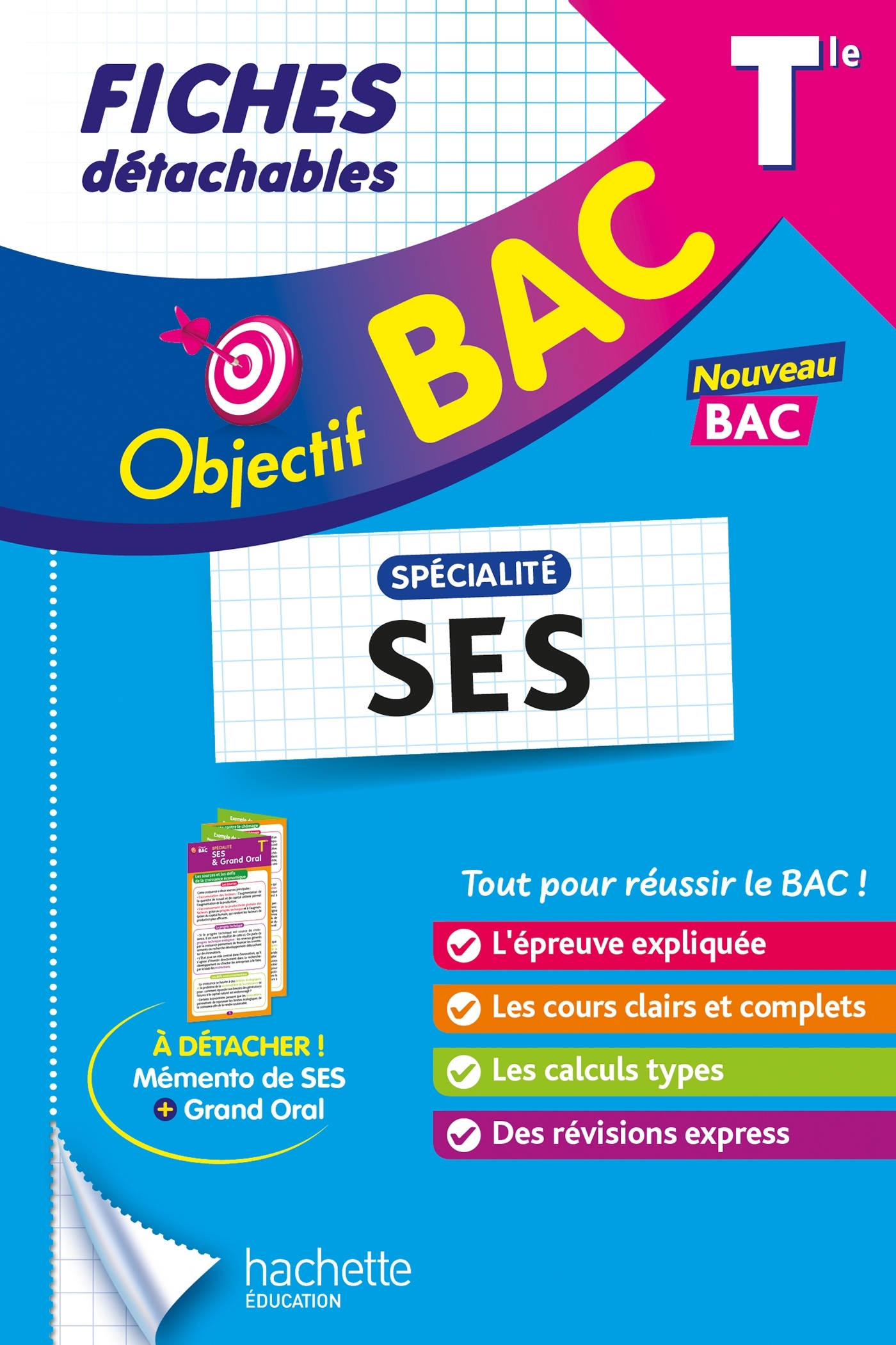 Objectif BAC Fiches - Spécialité SES Tle - Olivier Thierry, Stéphanie Mées - HACHETTE EDUC
