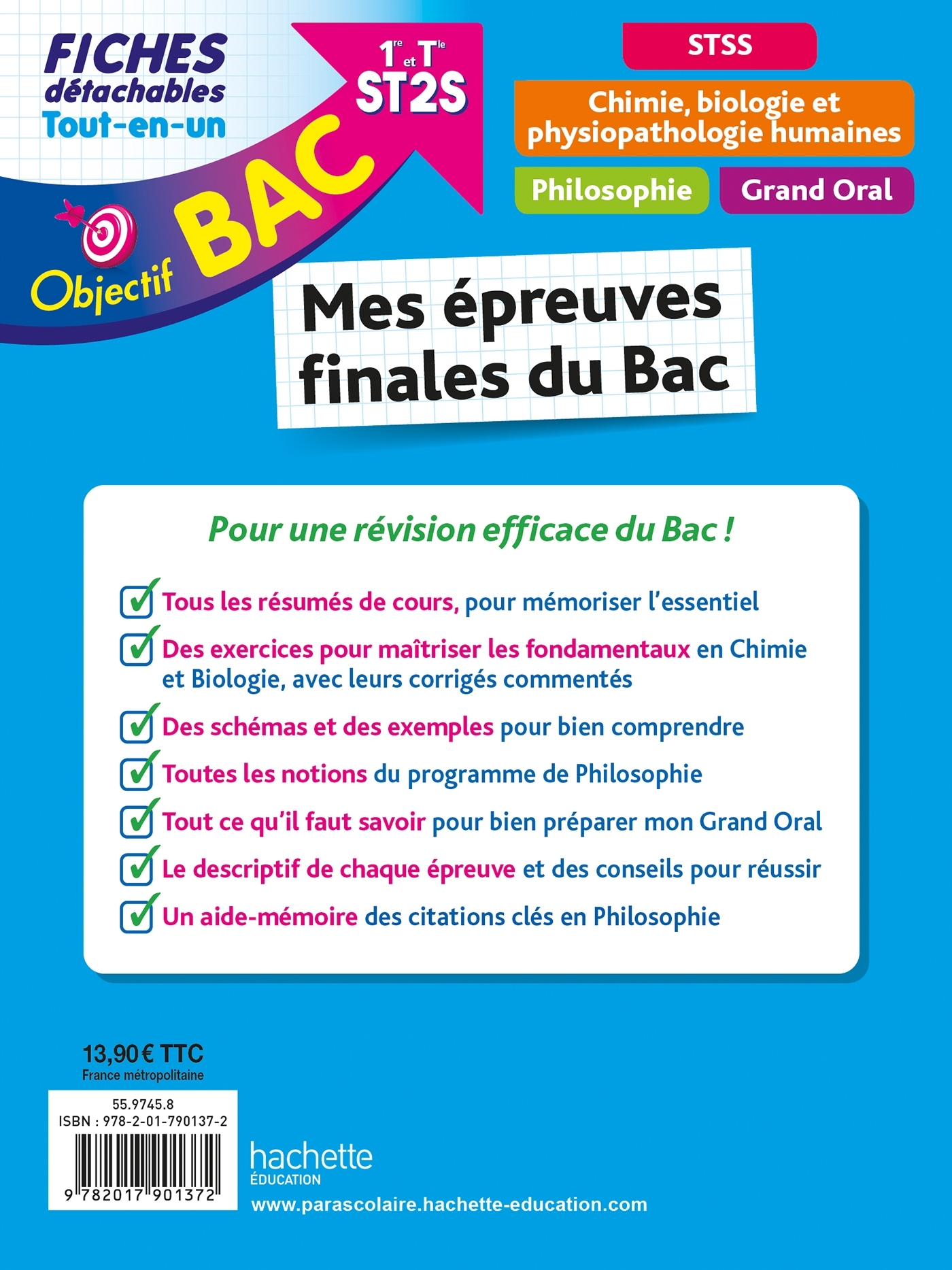 Objectif BAC Fiches Tout-en-un 1re-Term ST2S Mes épreuves finales du Bac - Chrystelle Ménard, Mina Oumassaoud, Marie-Pierre Rey-Nony, Luc Réjaud, Isabelle Lisle, Mikaël Garandeau, Eric Marquer, Magali Babusiaux, Sylvie Beauthier - HACHETTE EDUC