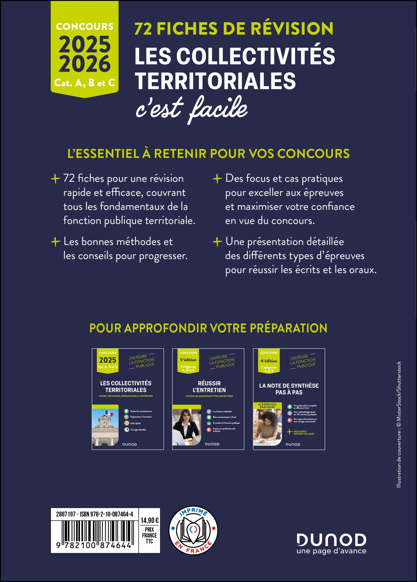 Les Collectivités territoriales, c'est facile - Catégories A et B - 2025-2026 - Solène Deffontaines - DUNOD