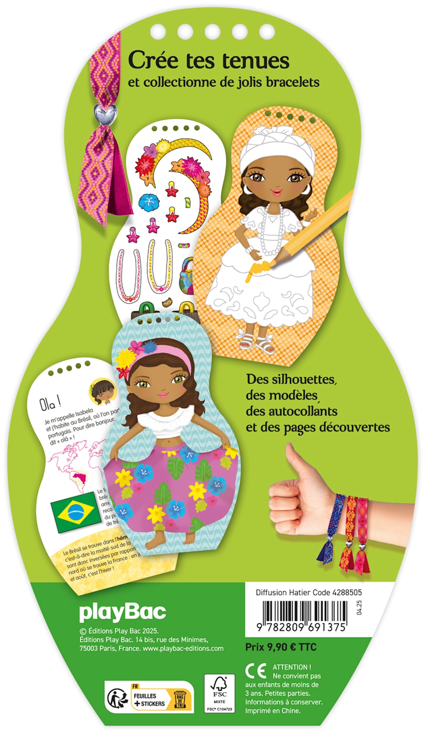 Minimiki - Carnet créatif  - Isabela au Brésil nouvelle édition - 2025 - Julie Camel - PLAY BAC