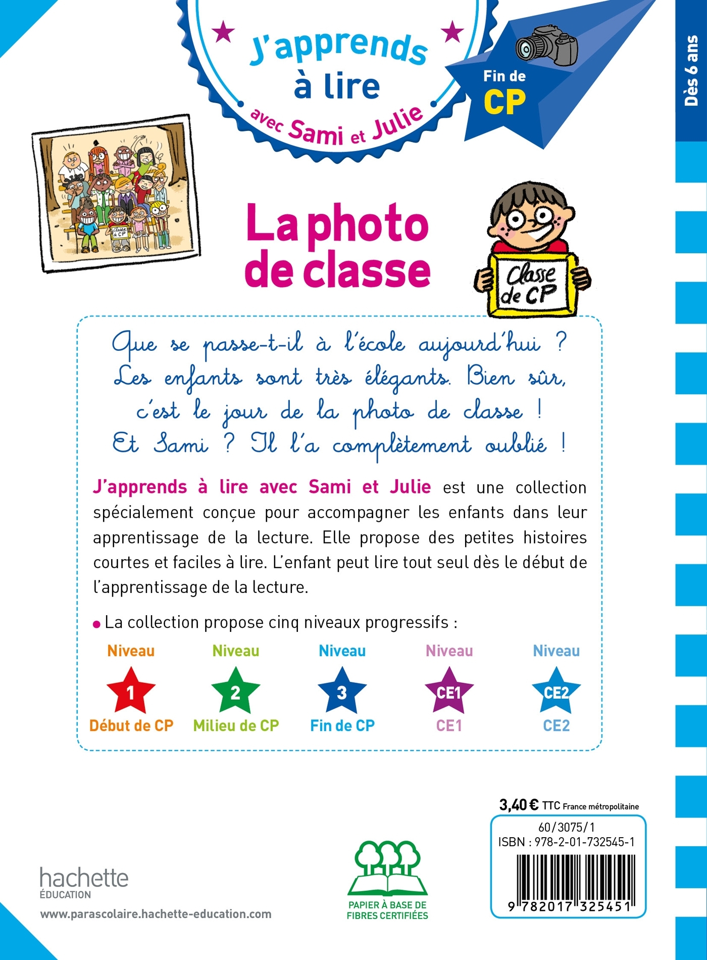 Sami et Julie CP niveau 3 - La photo de classe - FALLOT MARION - HACHETTE EDUC