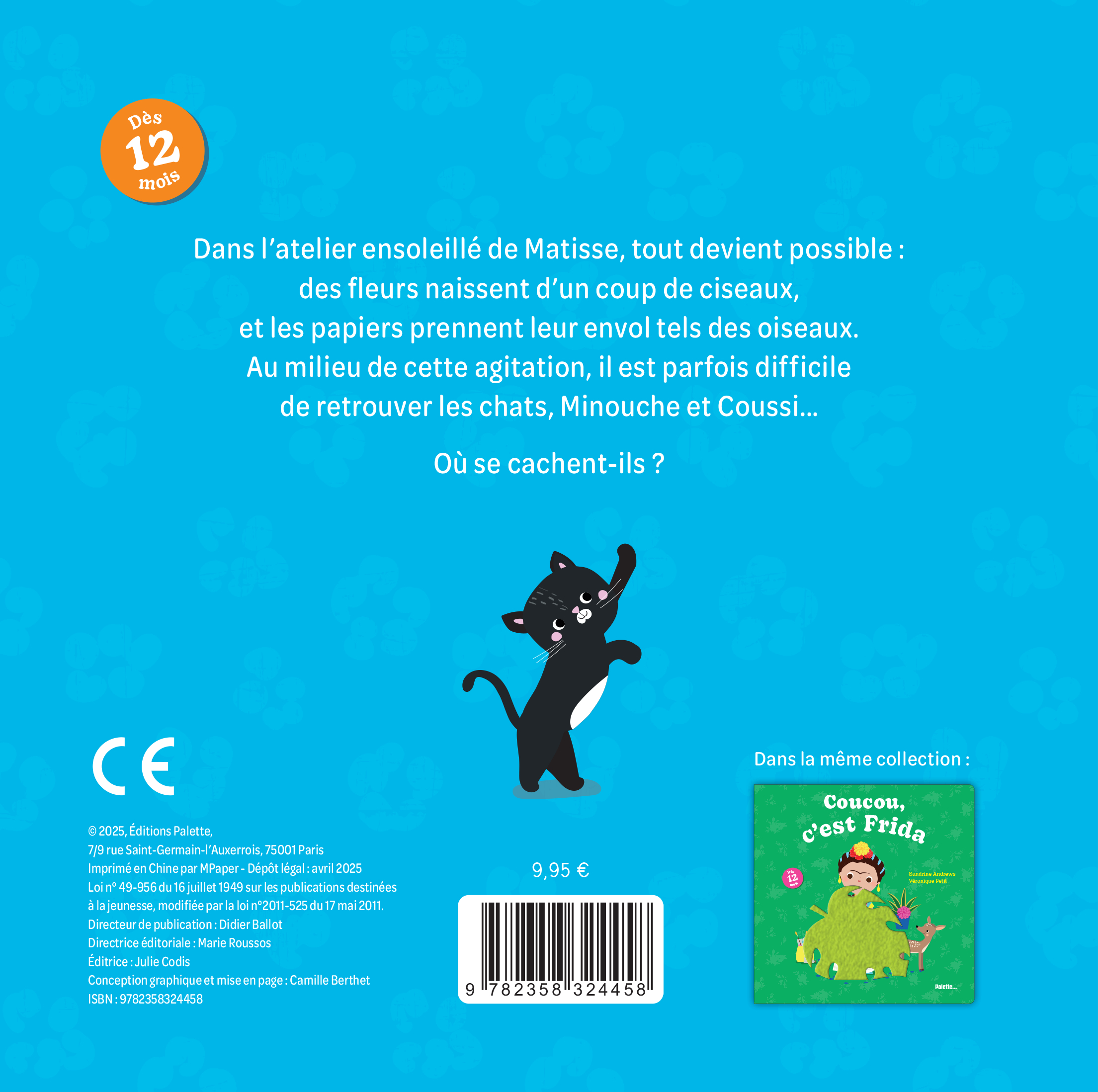 Coucou, c'est Matisse - ANDREWS SANDRINE - PALETTE