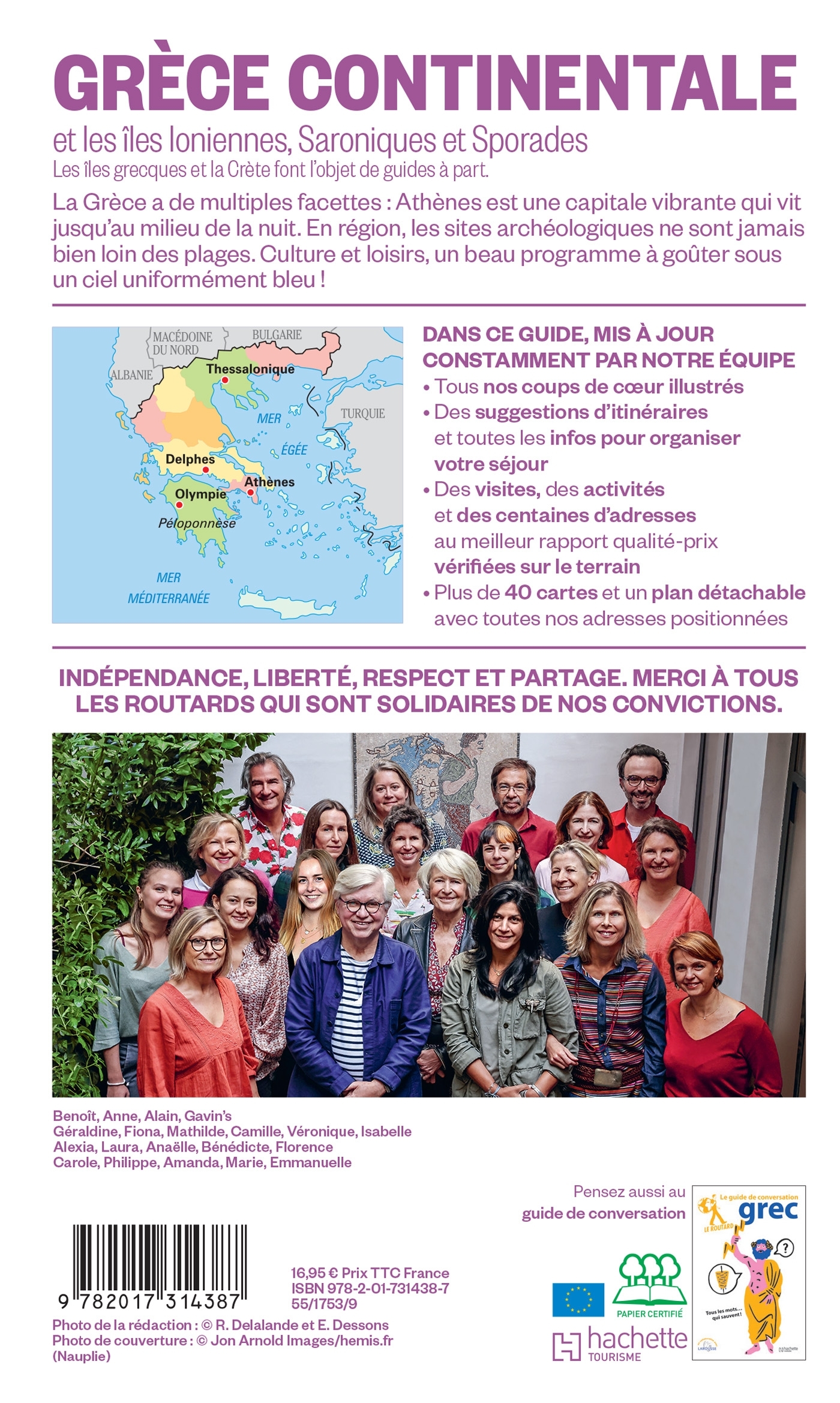 Guide du Routard Grèce continentale 2025/26 -  - HACHETTE TOURI