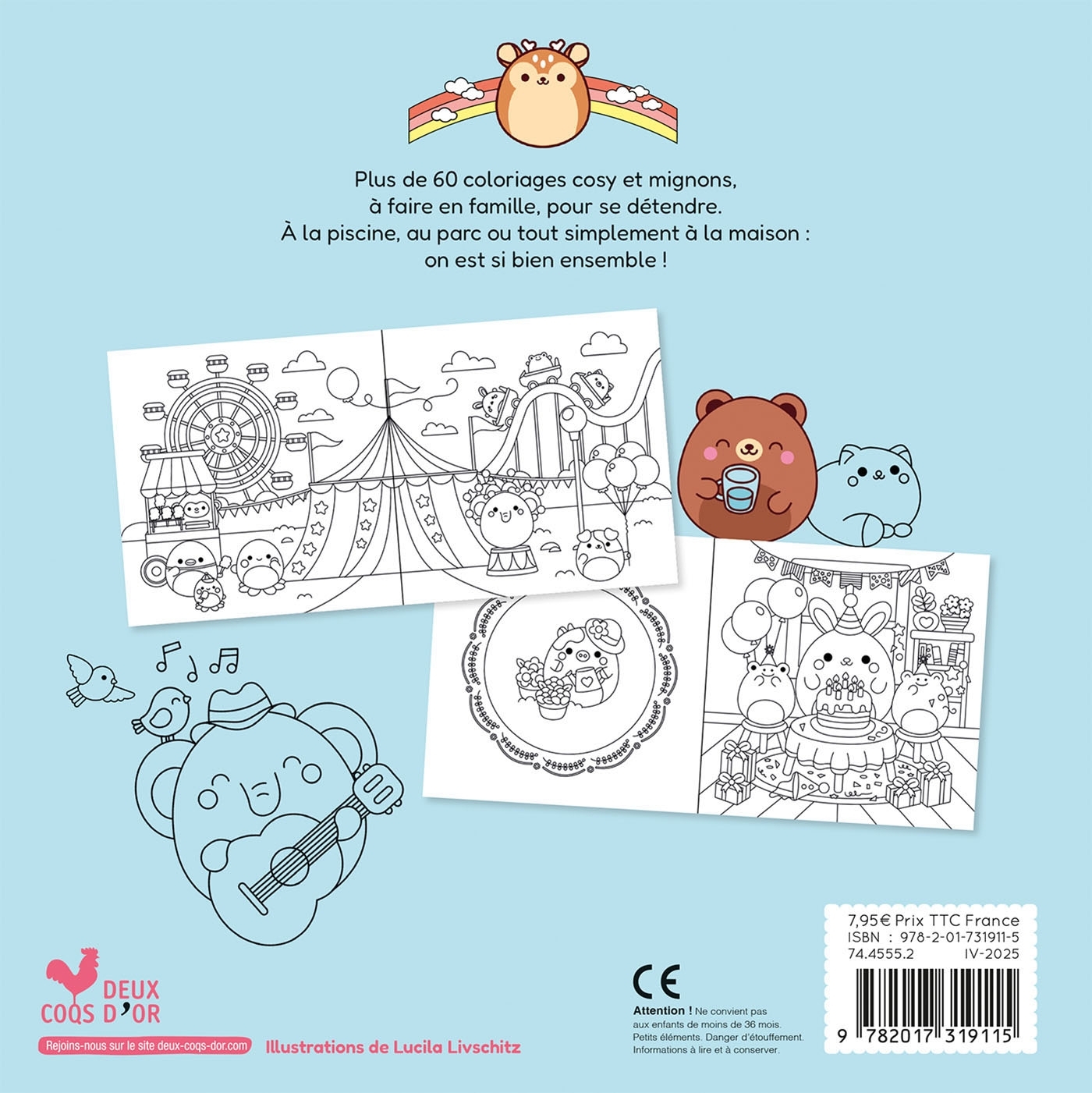 Coloriages Mes petits amis - Si bien ensemble ! -  - DEUX COQS D OR