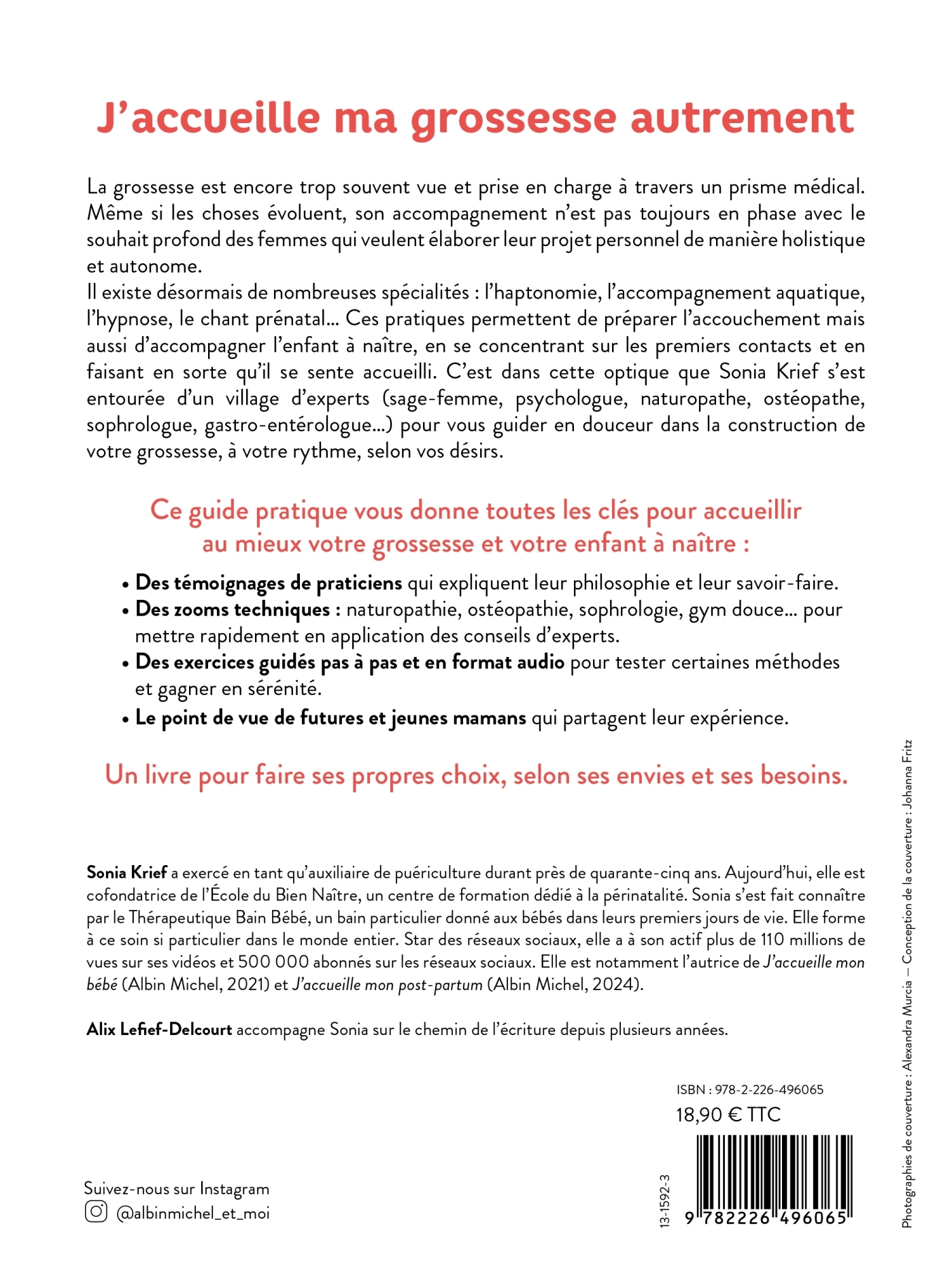 J'accueille ma grossesse autrement - LEFIEF-DELCOURT ALIX - ALBIN MICHEL