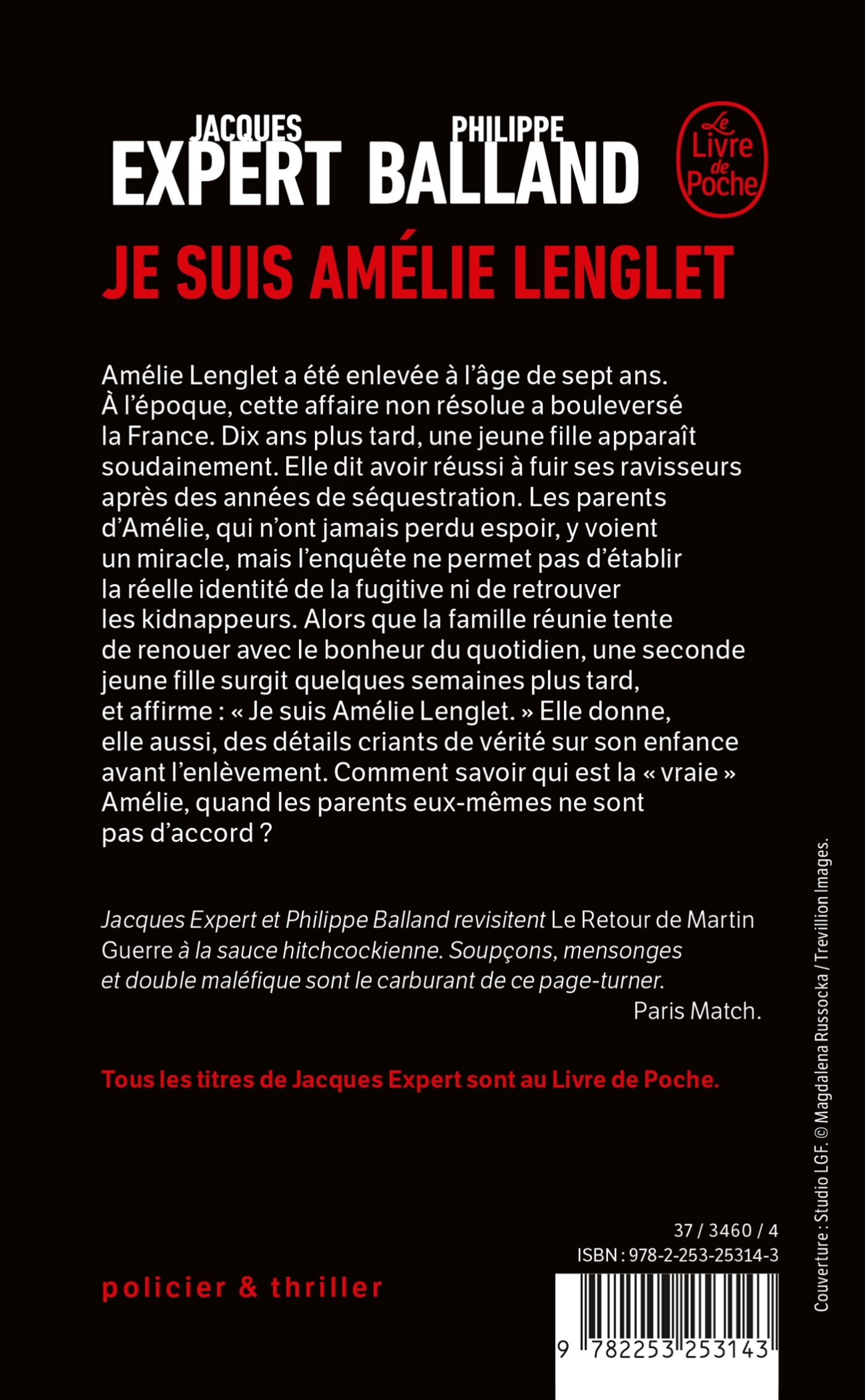 Je suis Amélie Lenglet - BALLAND PHILIPPE - LGF