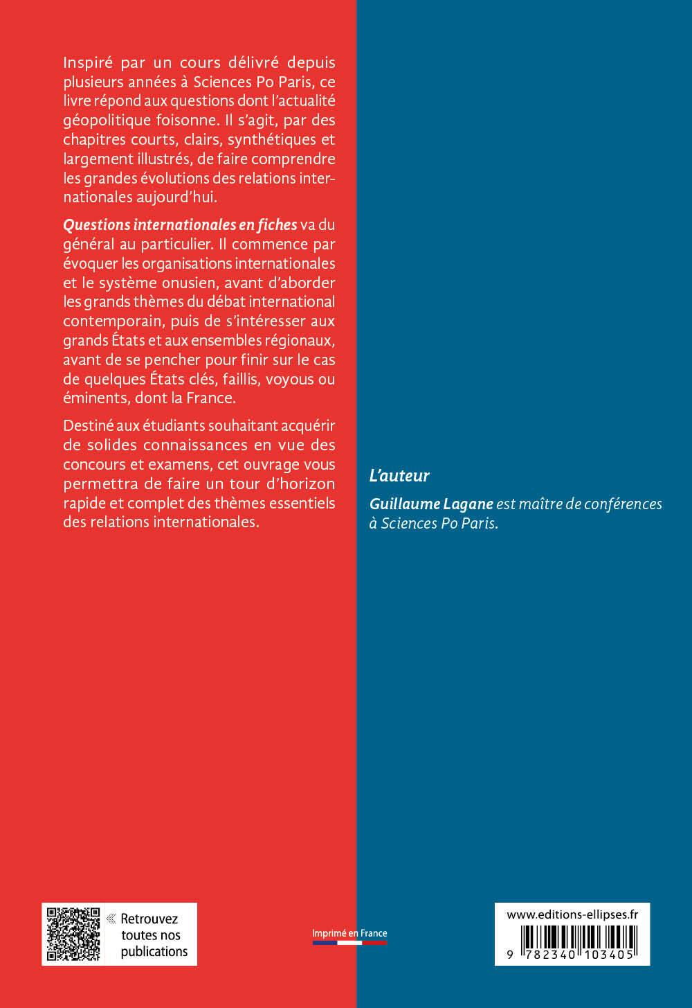 Questions internationales en fiches - Guillaume Lagane, Fabien Fichaux - ELLIPSES