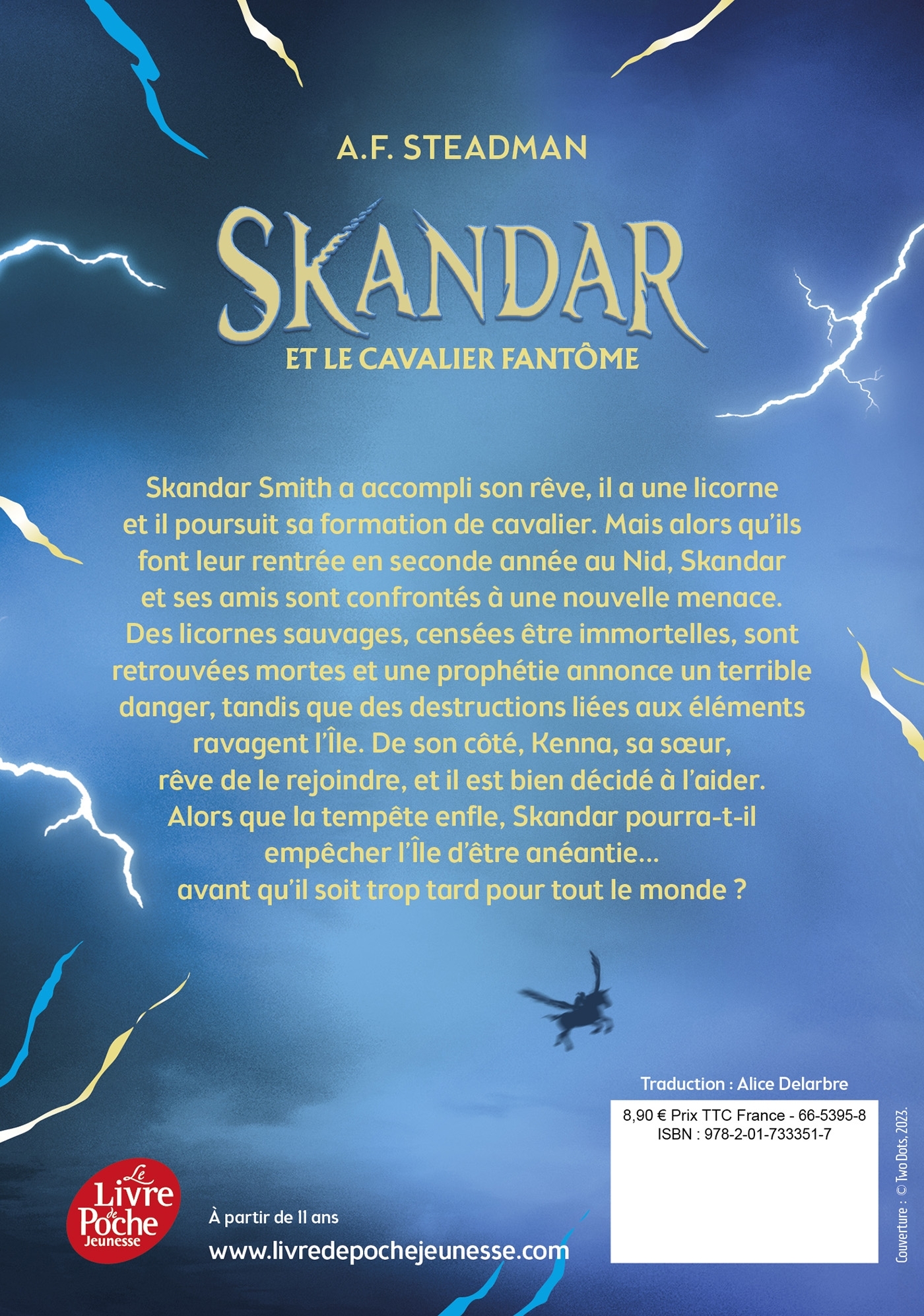 Skandar et le cavalier fantôme - Tome 2 - A.F. Steadman, Alice Delarbre - POCHE JEUNESSE