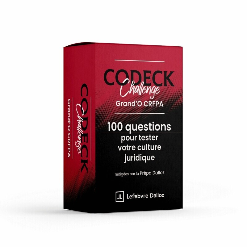 Codeck Challenge : Grand'O CRFPA - 100 questions pour tester votre culture juridique -  Collectif - DALLOZ