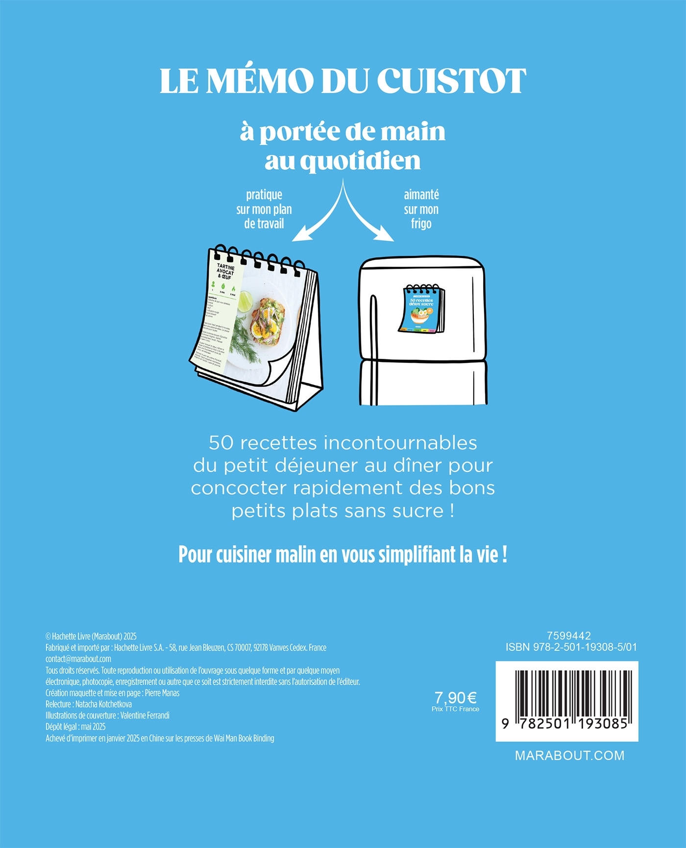 Le mémo du cuistot - Détox sucre - Lene Knudsen - MARABOUT