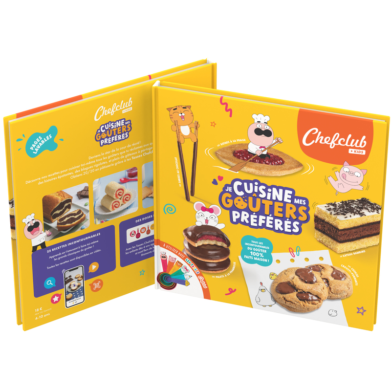Livre Kids : Je cuisine mes goûters préférés -  Chefclub,  Collectif - CHEFCLUB