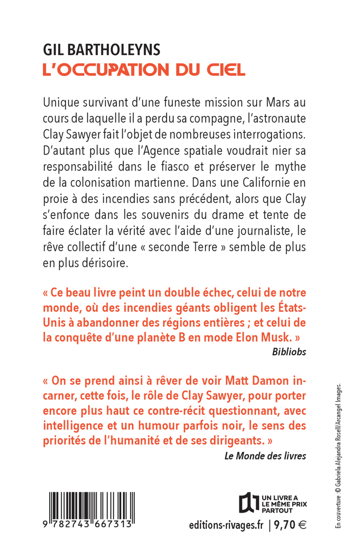 L'occupation du ciel - Gil Bartholeyns - RIVAGES