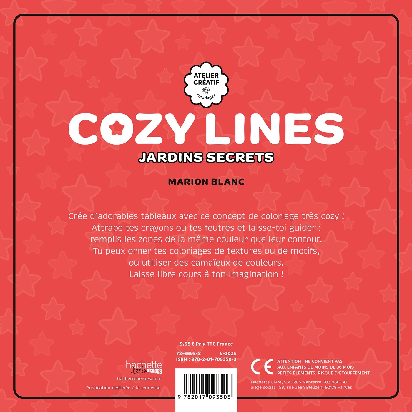 Cozy Lines - Jardins secrets - Marion Blanc - HACHETTE HEROES