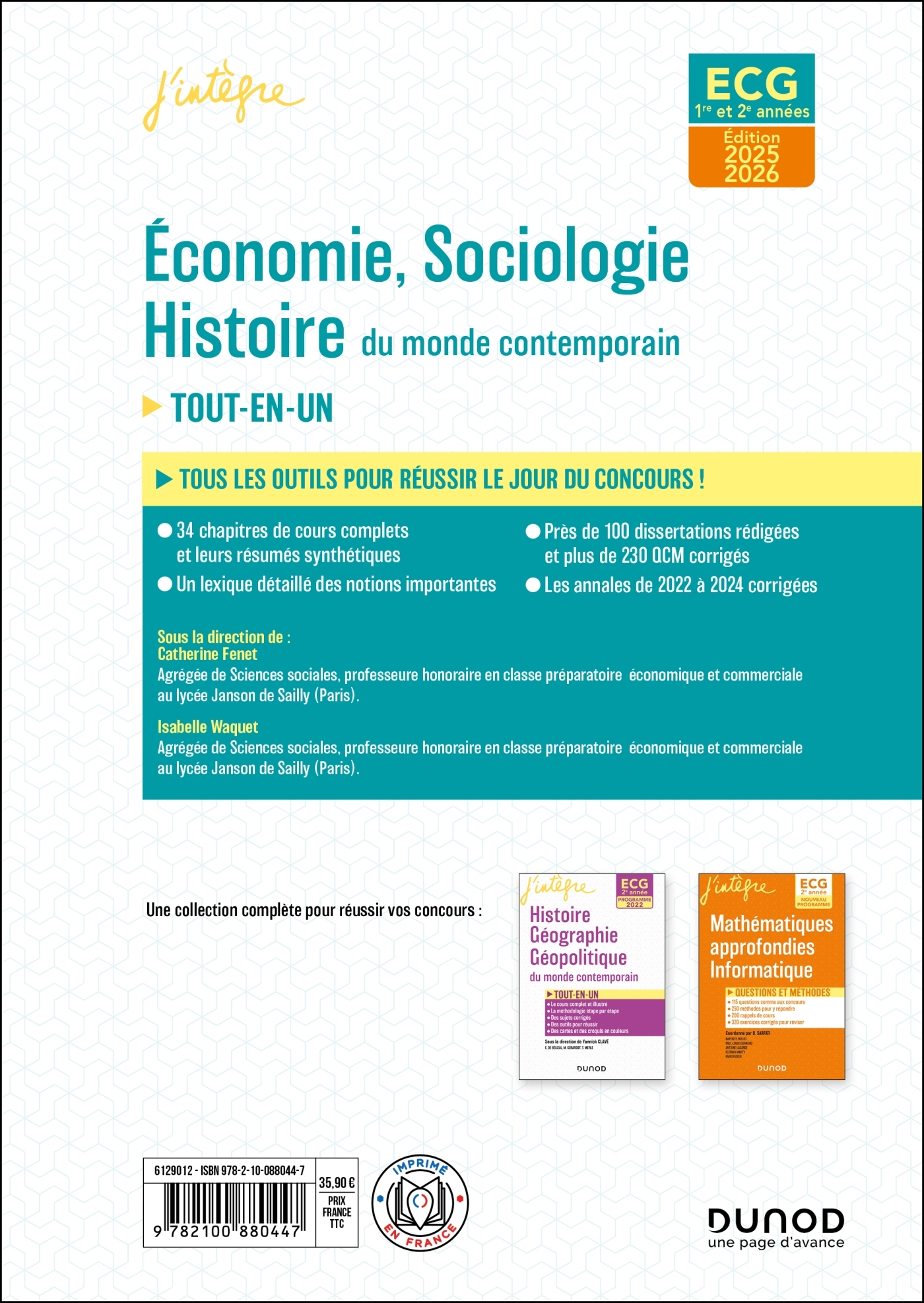 ECG 1 ET ECG 2 -  Economie, Sociologie, Histoire du monde contemporain 2025-2026 - Catherine Fenet, Marc Pallud, Dominique Plihon, Monique Servanin, Nicolas THIBAULT, Charlotte Vernet-Habasque, Jerome Villion, Isabelle Waquet, Aomar Aoulmi, Alain Combes, 
