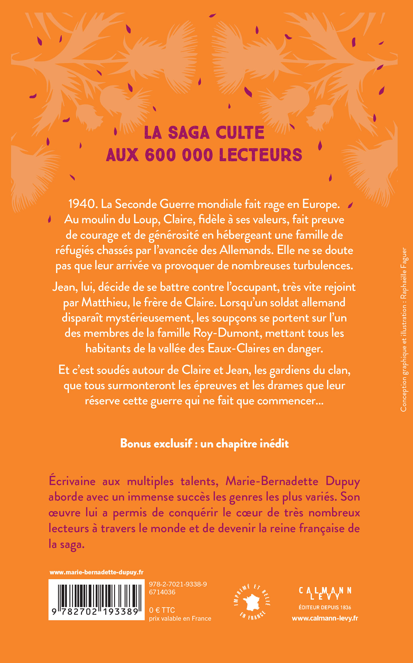 Le Moulin du Loup, T6 - Les Occupants du Domaine - Marie-Bernadette Dupuy - CALMANN-LEVY