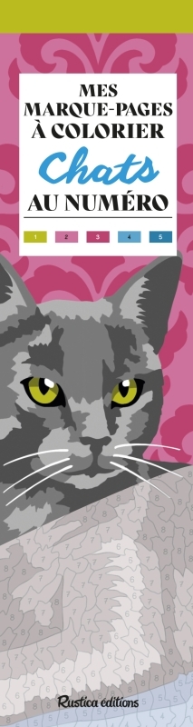 MES MARQUE-PAGES À COLORIER AU NUMÉRO - CHATS - Marica Zottino - RUSTICA