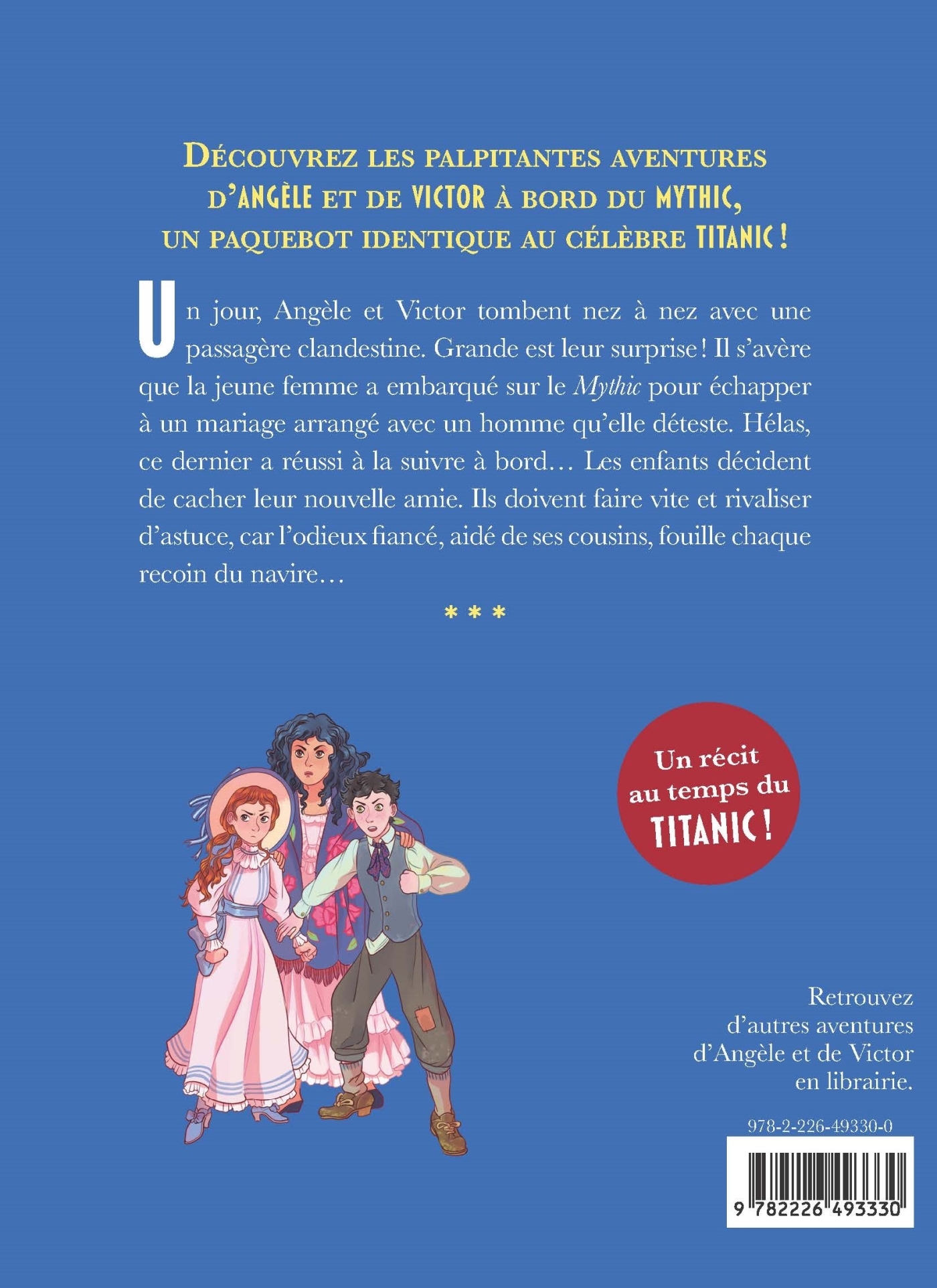 À bord du Mythic, le Jumeau du Titanic - tome 3 - La Passagère clandestine - Fabrice Colin, Margherita Castello - ALBIN MICHEL