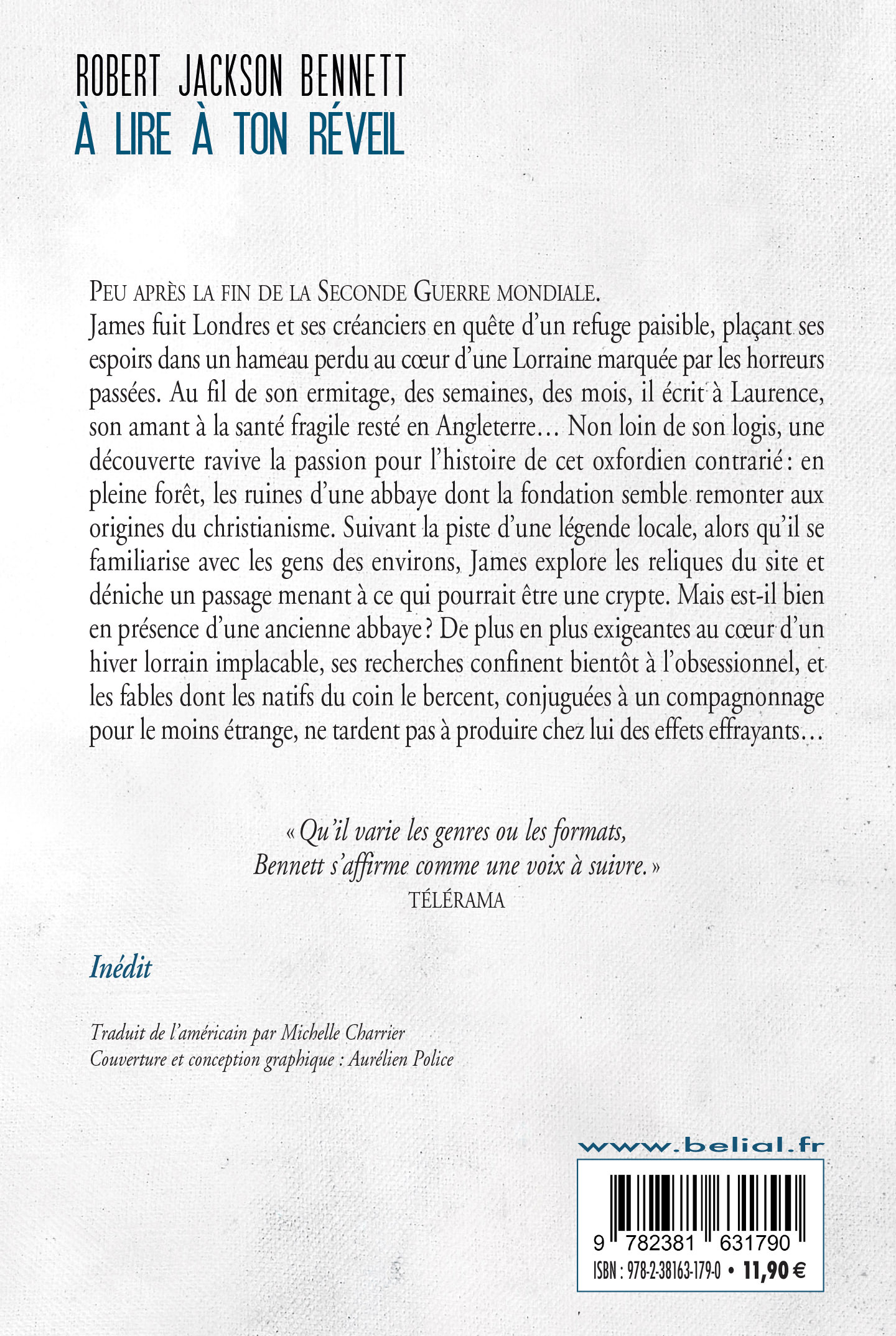 À lire à ton réveil - Aurélien Police, Michelle Charrier, Robert Jackson Bennett, Aurélien Police, Michelle Charrier - BELIAL