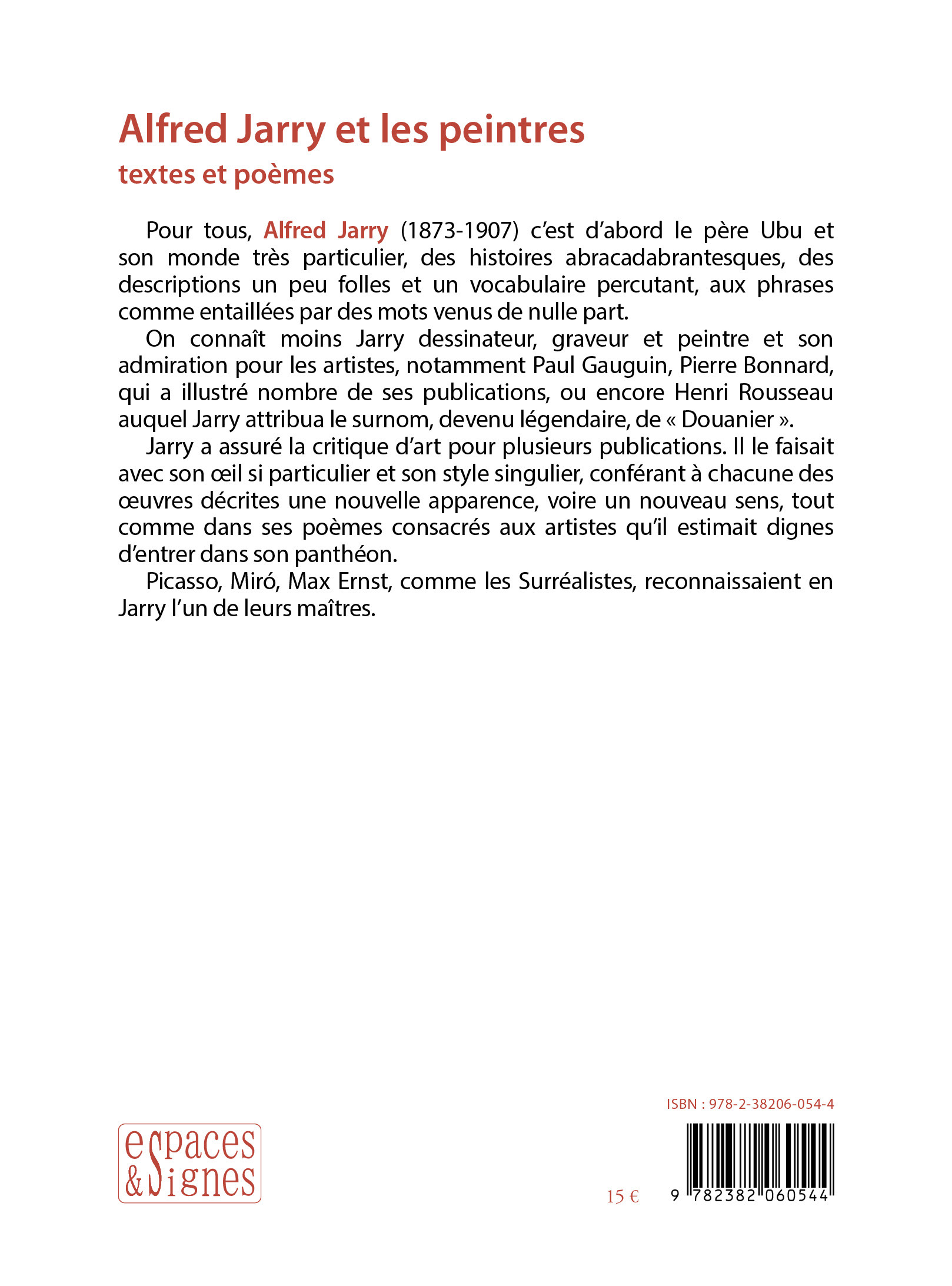 Alfred Jarry et les peintres - Alfred Jarry - ESPACES SIGNES
