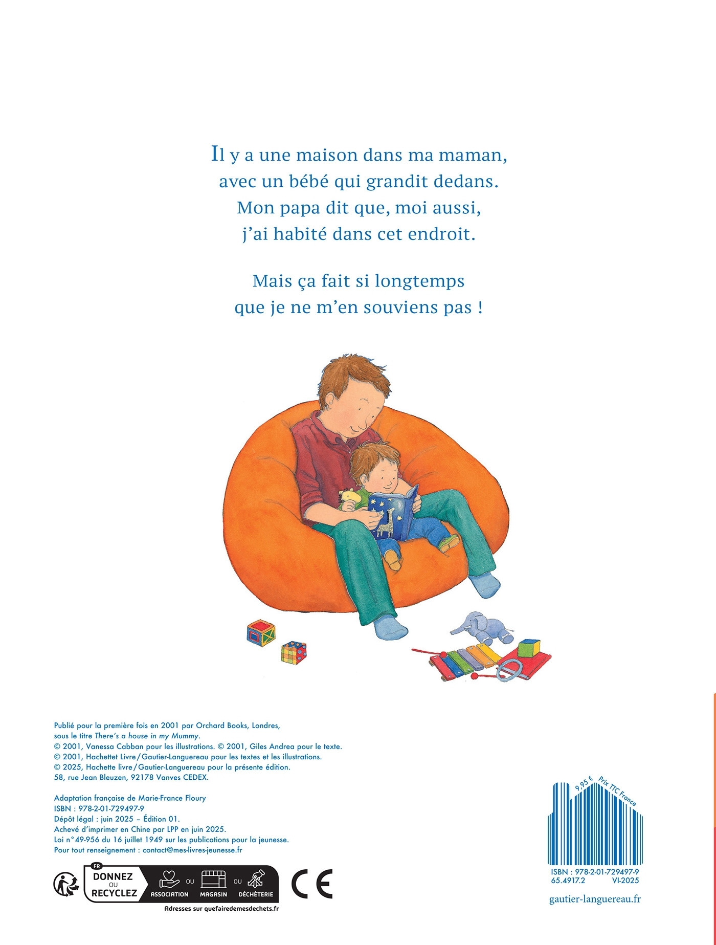 Il y a une maison dans ma maman - Vanessa Cabban, Giles Andreae - GAUTIER LANGU.